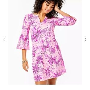 LILLY PULITZER. Tosha dress in Pink Blossom Wild About You XXL